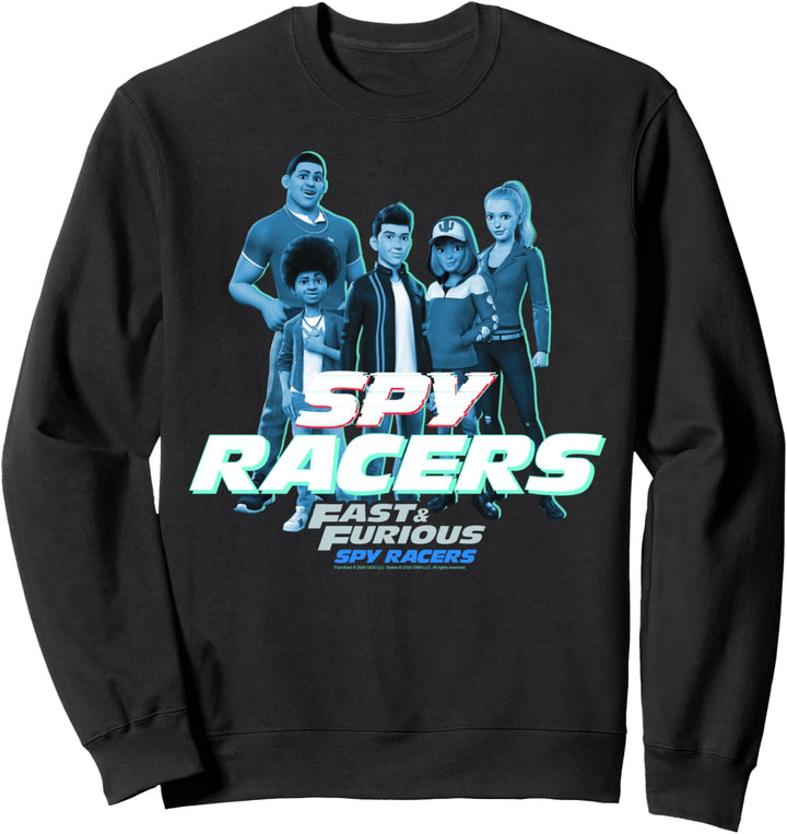 Fast & Furious: Spy Racers Blue Hue Group Shot Logo Sweatshirt