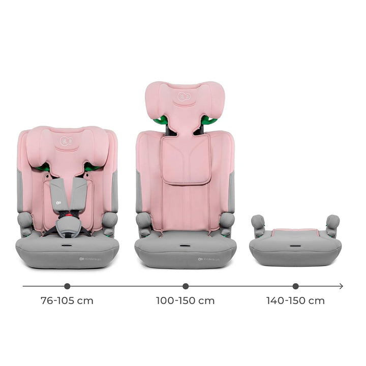 Kinderkraft I-COMFY, Autositz, Für Kinder, Reguliert (76-150cm), Verstellbare Rückenlehne, 5-Punkt-S
