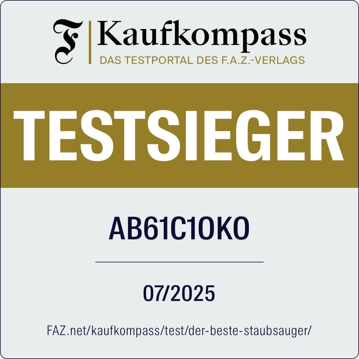 AEG CLEAN 6000 AB61C1OKO ÖKO Staubsauger / hohe Saugleistung / Zusatzdüsen / XL-Räder / Edelstahl-Te