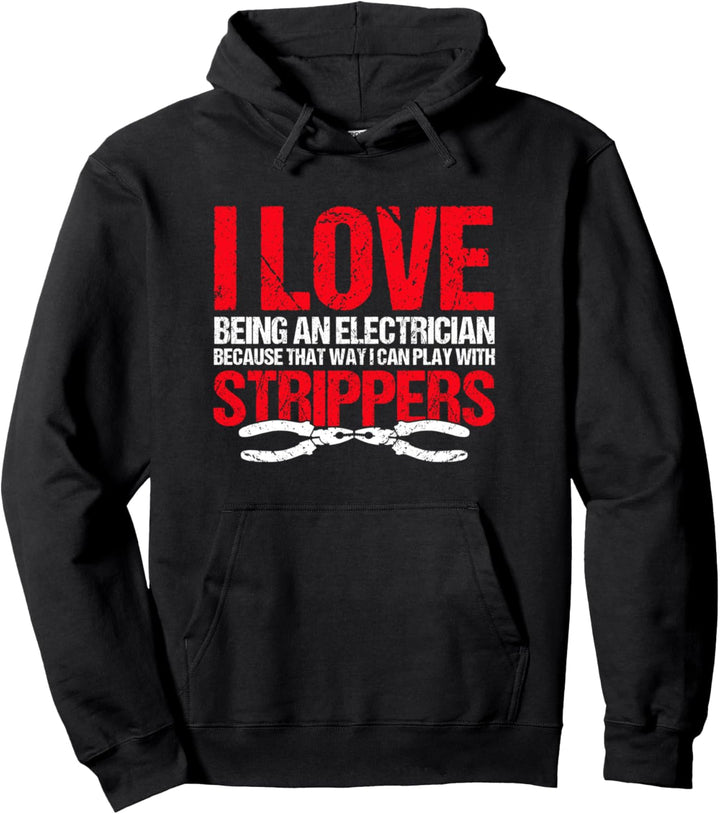 Elektriker Elektroniker Elektrik, Lustiges Elektriker Pullover Hoodie
