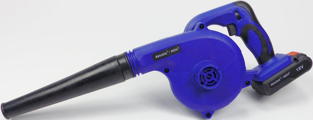 Aktobis Akku Handgebläse Staubbläser WDH-6601 inklusive 18V Li-ion Akku, Ladegerät, Düse und Staubfa