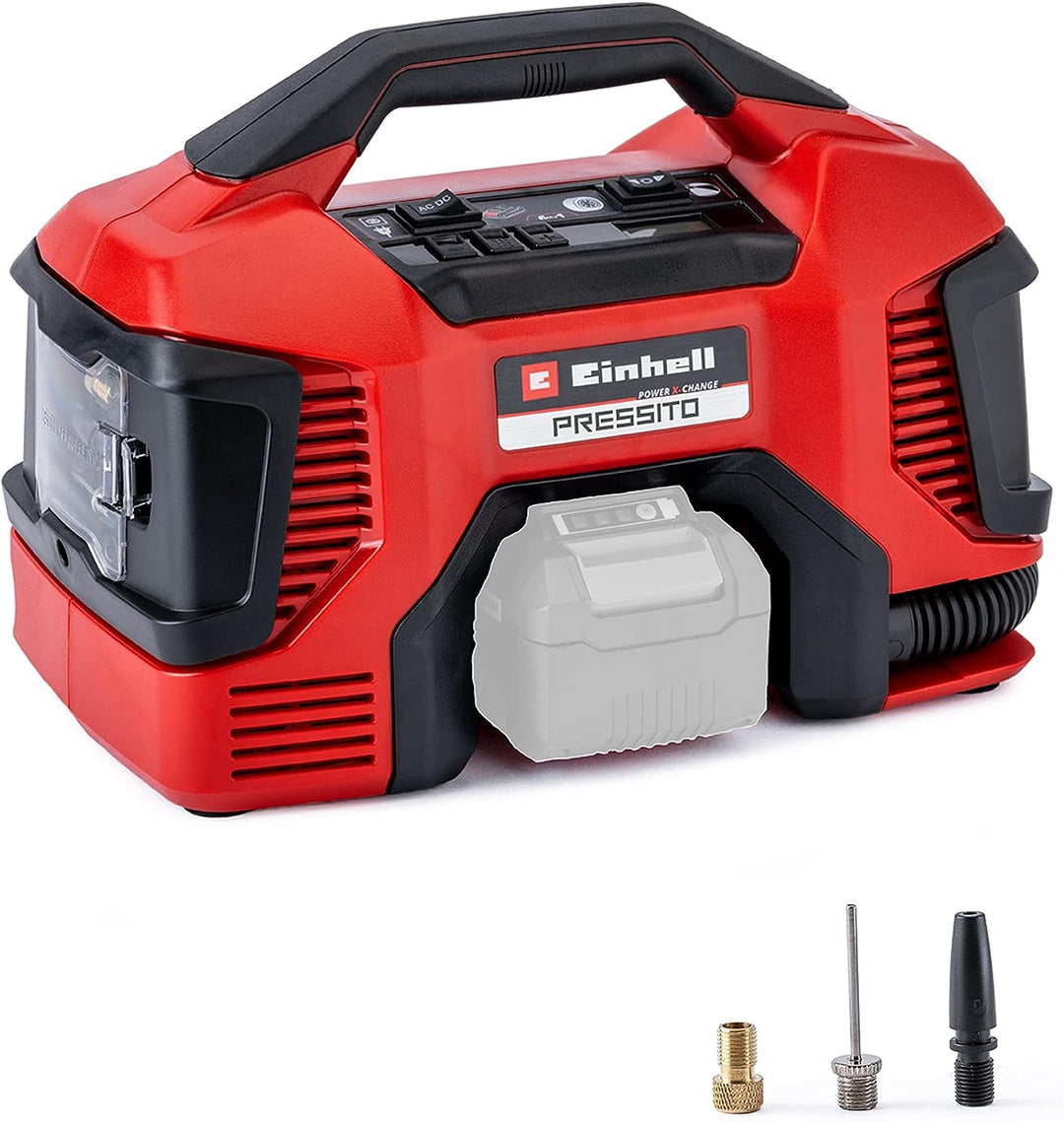 Einhell Akku-Kompressor PRESSITO Power X-Change (Li-Ion, 18/230 V, max. 11 bar, 71 cm Schlauchlänge,