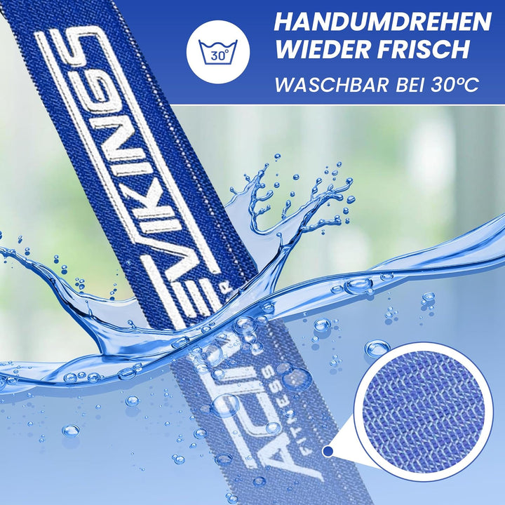 ACTIVEVIKINGS Premium Pull UP FITNESSBÄNDER FÜR Deine Fitness - Perfekte Stoff Bänder für den Muskel