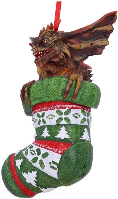 Nemesis Now Gremlins Mohawk im Strumpf zum Aufhängen, festlich, dekorativ, grün, 12 cm B5591T1 One S
