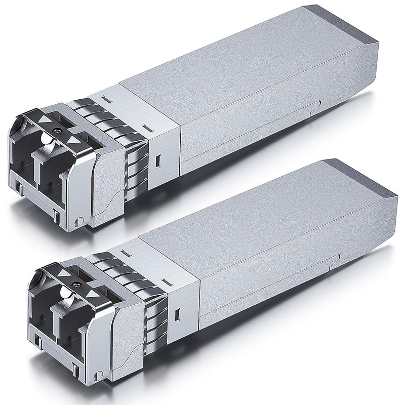 [2 Stück] 10Gb SFP+ SR Multimode Modul, 10GBase-SR LC Transceiver Kompatibel für Cisco SFP-10G-SR, M