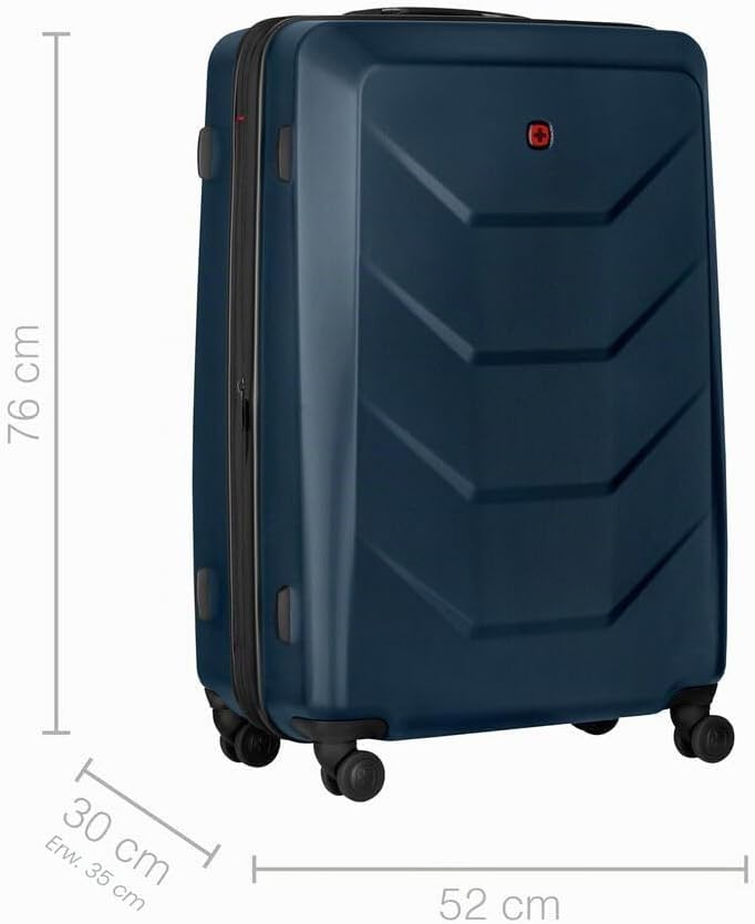 WENGER Prymo Large Hartschalenkoffer mit 4 Rollen, Trolley, Gross, 93 (107) l, Sicherheitsschloss, D