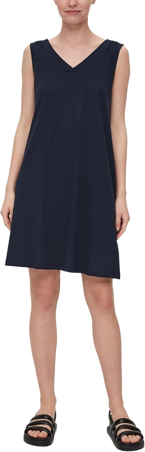 s.Oliver Damen Kleid kurz 34 Blau #E9e9ed, 34 Blau #E9e9ed