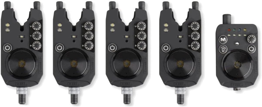 Prologic R2L Bite Alarm Presentation Set - 4 Bissanzeiger + Receiver zum Karpfenangeln, Funkbissanze