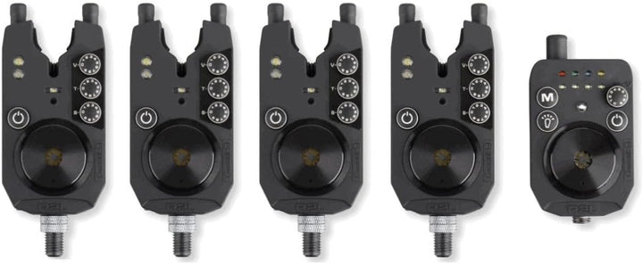 Prologic R2L Bite Alarm Presentation Set - 4 Bissanzeiger + Receiver zum Karpfenangeln, Funkbissanze
