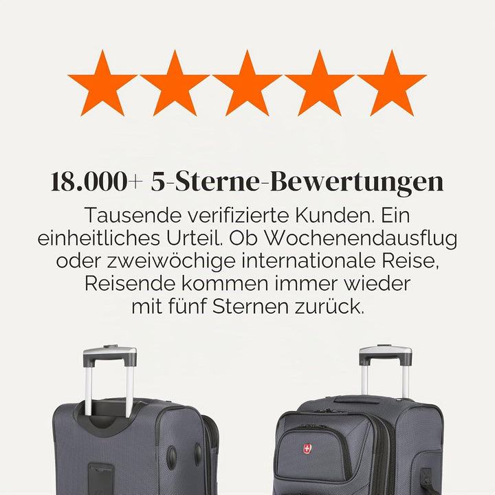 Swiss Gear Sion Softside Erweiterbares Rollgepäck, grau dunkel, 3-Piece Set (21/25/29), Sion Softsid