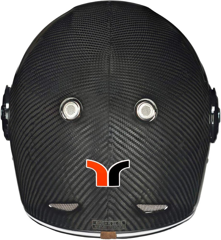 rueger-helmets Carbon Jethelm Integralhelm Motorradhelm Chopper Café Racer Sonnenvisier Bobber, RT-8