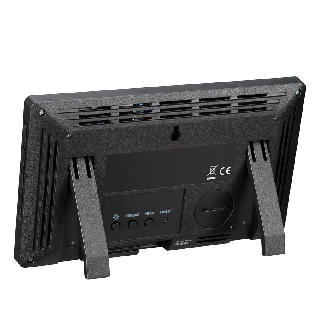 Bresser Funkwetterstation mit Aussensensor, 5,7" Display, Wettervorhersage, Luftdruck, Hitzeindex, T