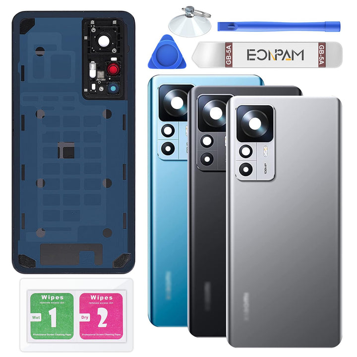 Akkudeckel für Xiaomi 12T 22071212AG Silber | Backcover Original Qualität Rückseite Akkudeckel Rücks