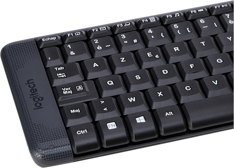 Logitech MK220 Kompaktes, Kabelloses Set mit Tastatur und Maus für Windows, Französisches AZERTY-Lay