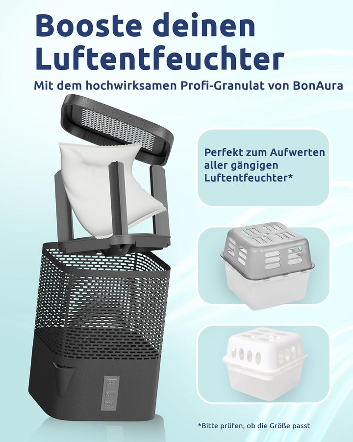 BonAura® AirOne Luftentfeuchter Nachfüllpack I 6er Set 680g Luftentfeuchter Granulat I Entfeuchter N
