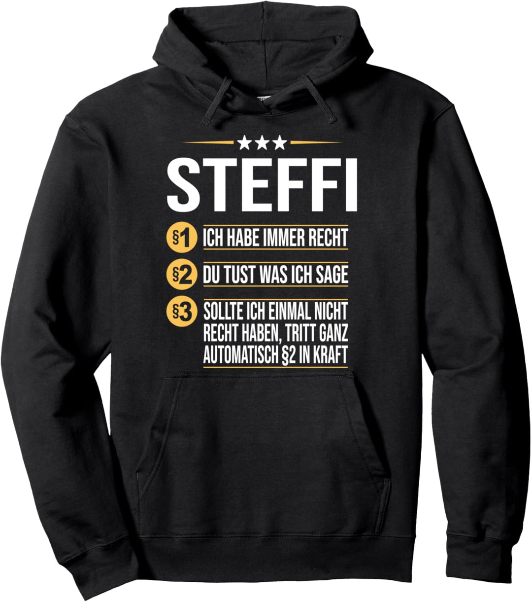 Steffi Vorname Geschenk-Idee Geburtstag Namensgeschenk Pullover Hoodie
