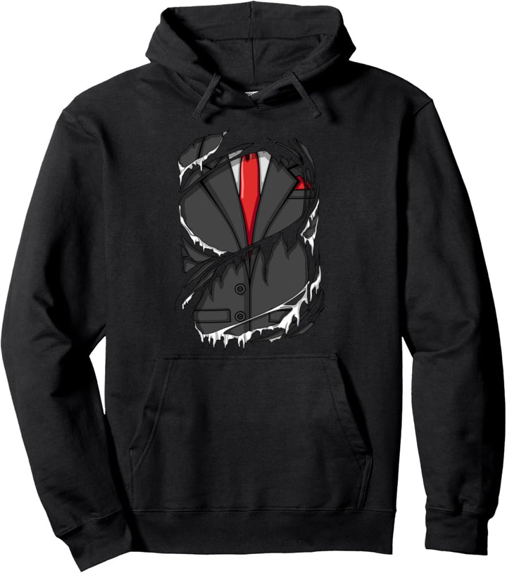 Lustige Anwalt Kostüm Anzug Grafik Halloween Pullover Hoodie