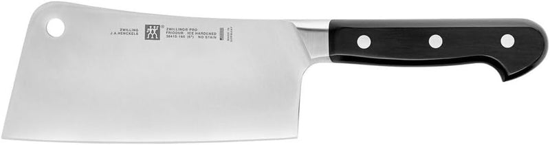 ZWILLING Pro Hackmesser, Klingenlänge: 16 cm, Rostfreier Spezialstahl, Kunststoffgriff, Schwarz