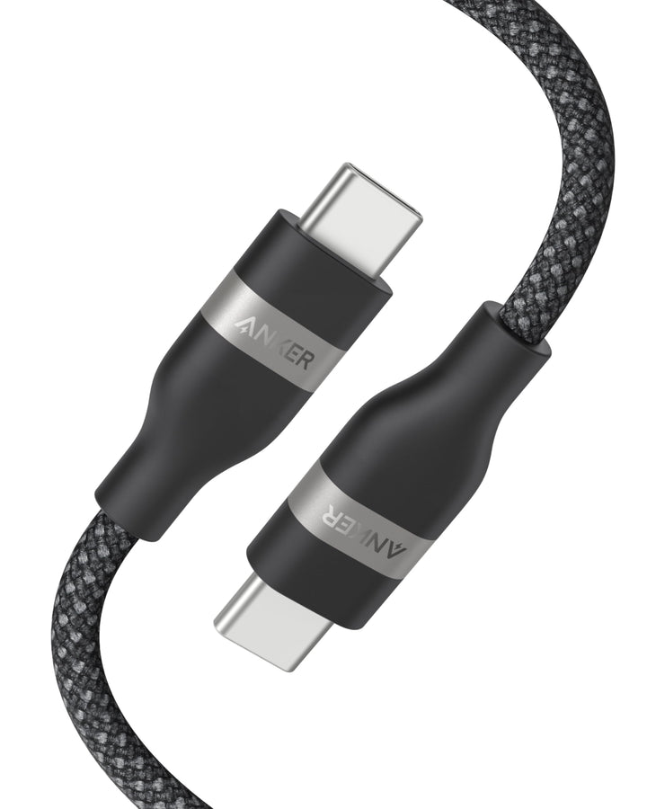 Anker Nano USB C auf USB C Kabel, 240W 0,9m flexibel farbig geflochten, USB C Schnellladekabel Typ C