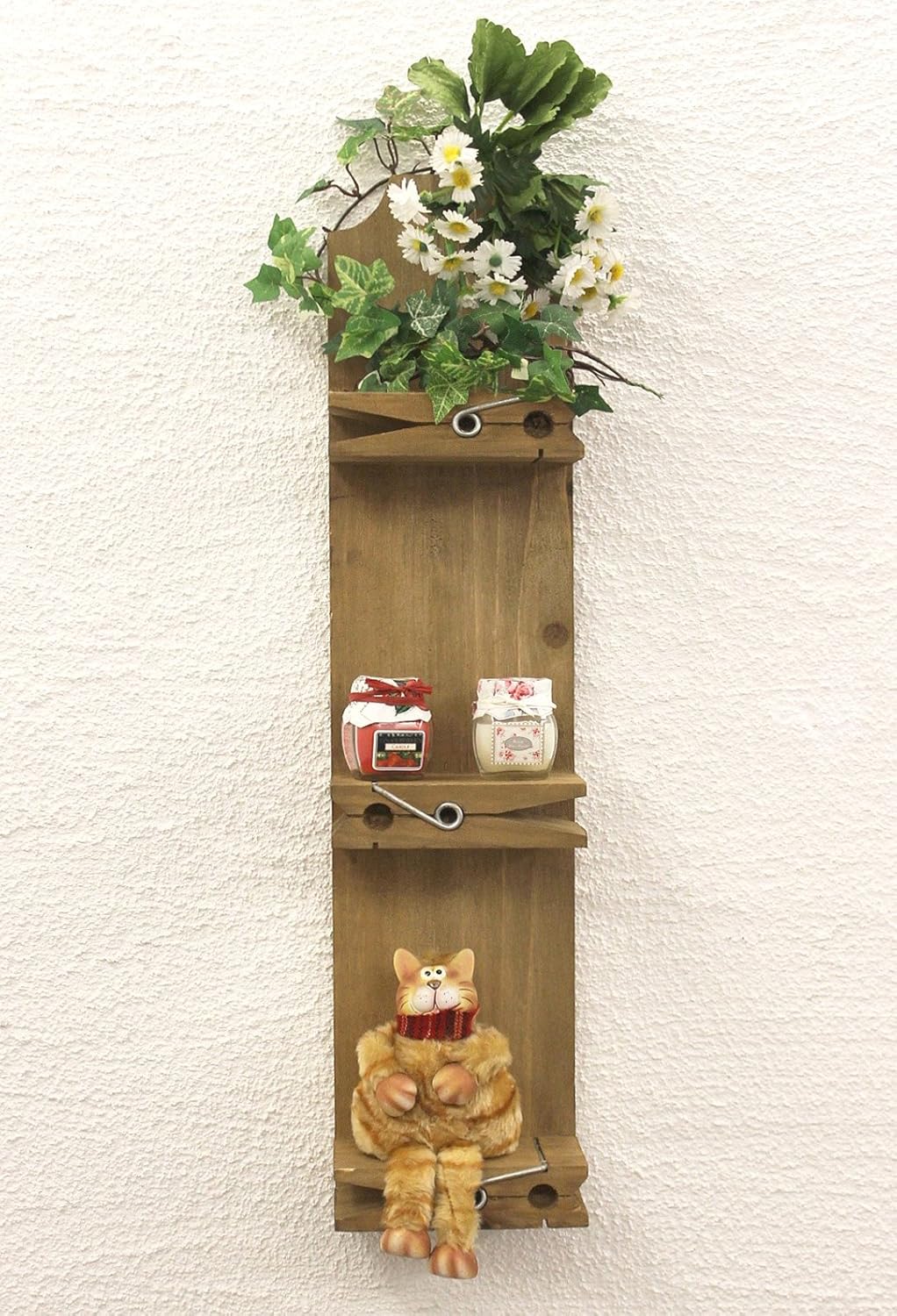 DanDiBo Wandregal 14B461 Setzkasten Wäscheklammer 64 cm Wandkonsole Küchenregal Konsole