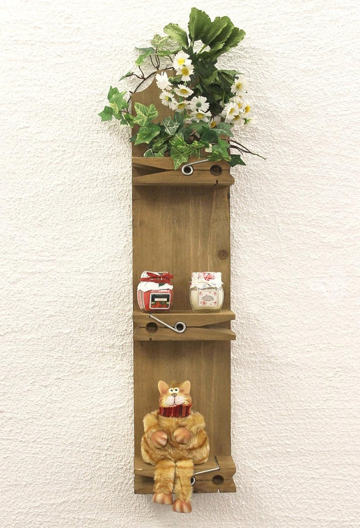DanDiBo Wandregal 14B461 Setzkasten Wäscheklammer 64 cm Wandkonsole Küchenregal Konsole