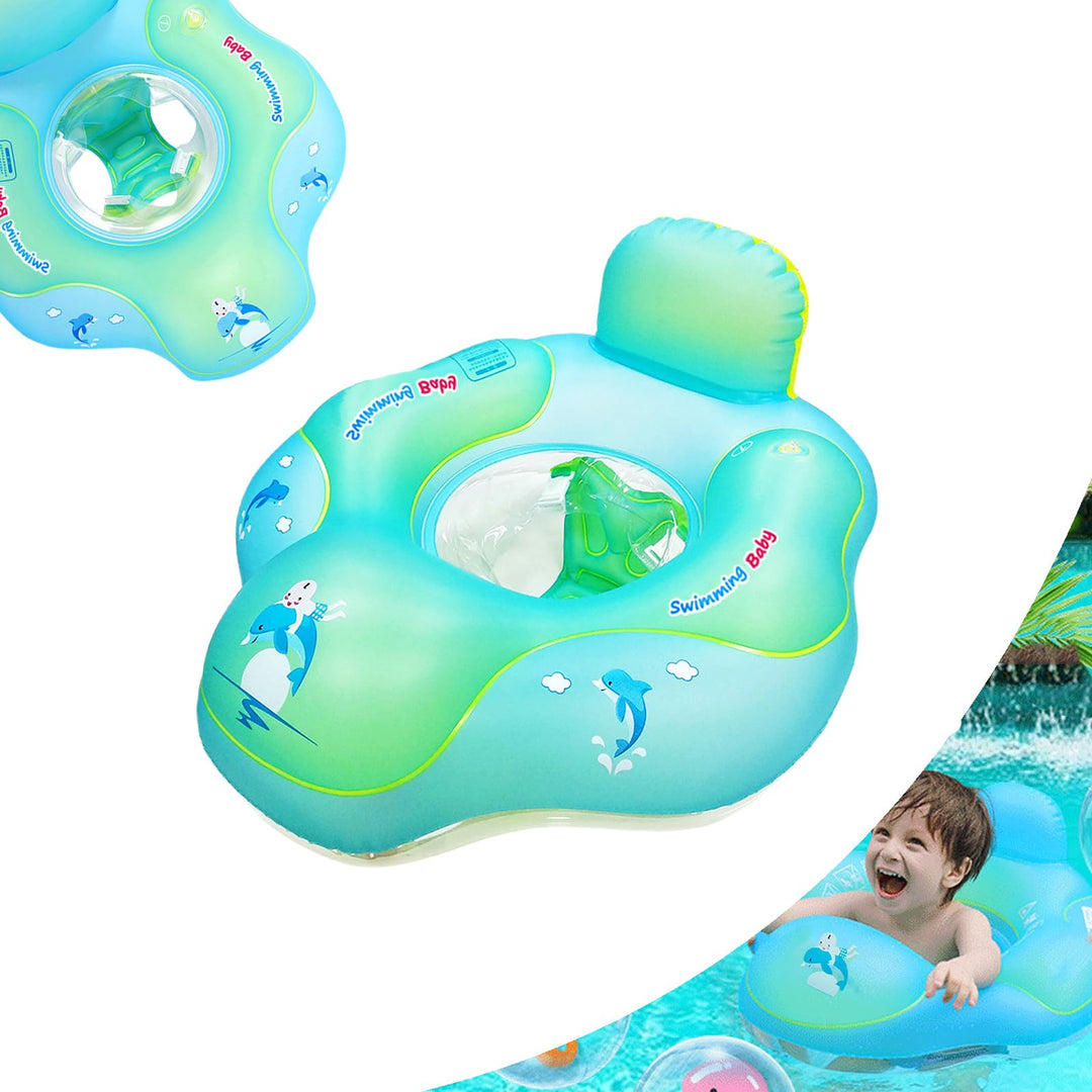 Schwimmring für Neugeborene, 3–12 Monate, Orange, aufblasbarer Baby-Pool-Schwimmring mit Sicherheits
