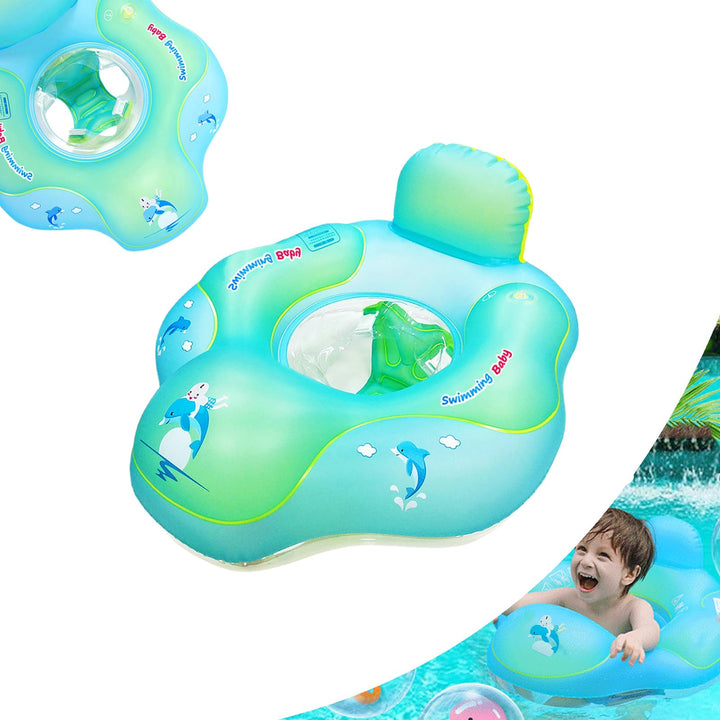 Schwimmring für Neugeborene, 3–12 Monate, Orange, aufblasbarer Baby-Pool-Schwimmring mit Sicherheits