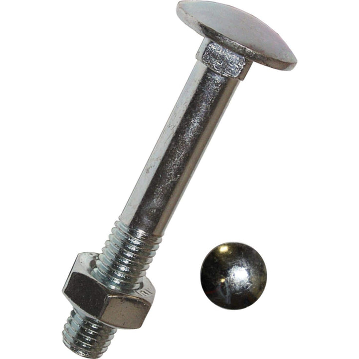 Dresselhaus 0/0011/001/8,0/65/ /01 Flachrundschrauben mit Vierkantansatz Mu, M 8 x 65, galv. verzink