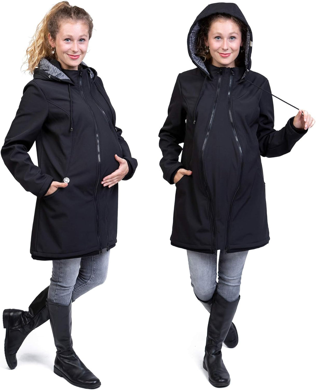 Viva la Mama – Allwetter Funktionsjacke für Mama und Baby, Umstandsjacke + Tragejacke - MELLORY S sc