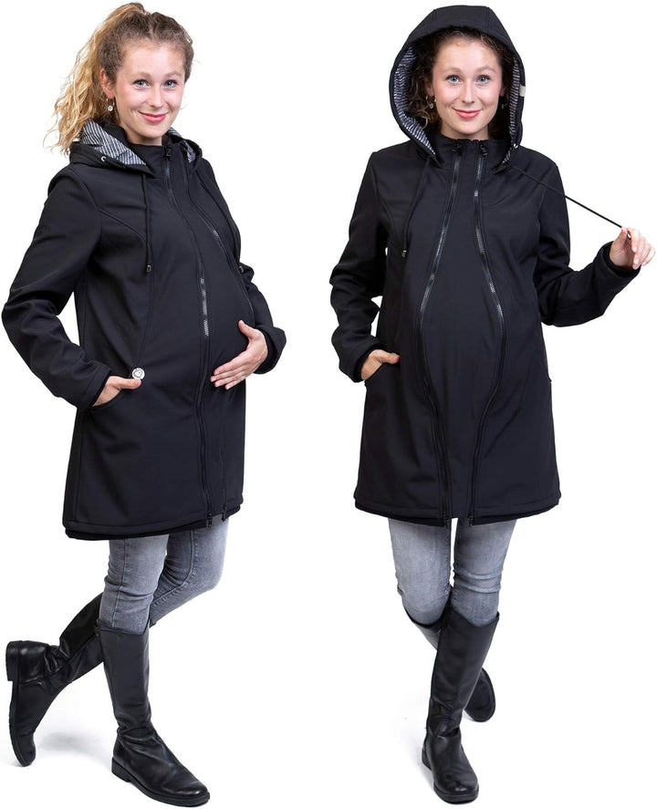 Viva la Mama – Allwetter Funktionsjacke für Mama und Baby, Umstandsjacke + Tragejacke - MELLORY XL V