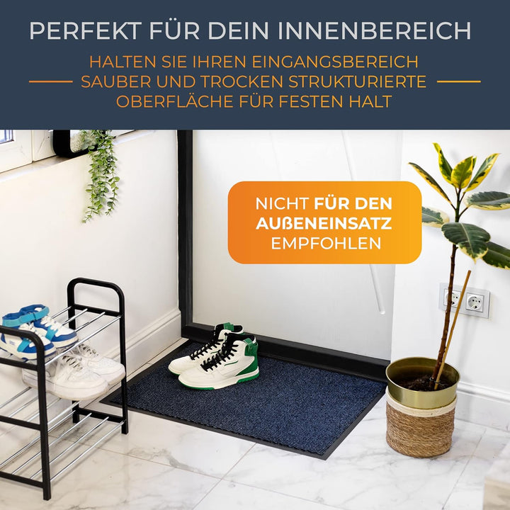 TIMELEOS Fussmatte Schmutzfangmatte mit äusserst starker Schmutz und Feuchtigkeitsaufnahme Eingangst