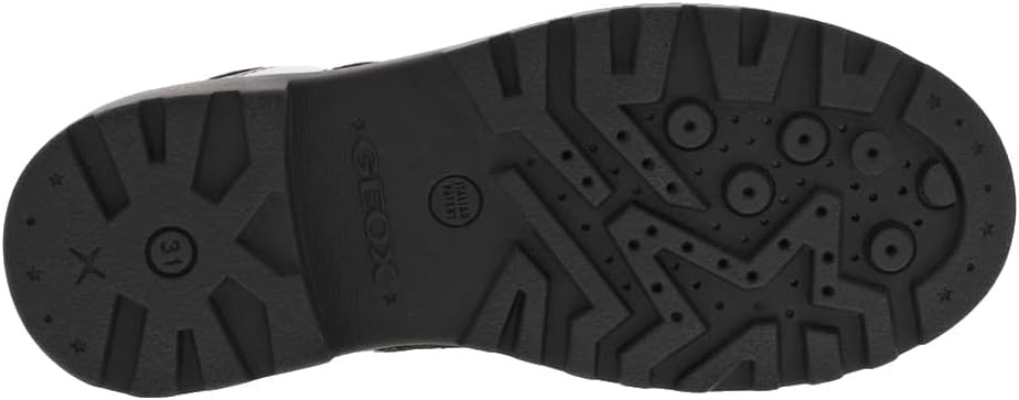 Geox Mädchen J Casey Girl Ankle Boot, Lead Black