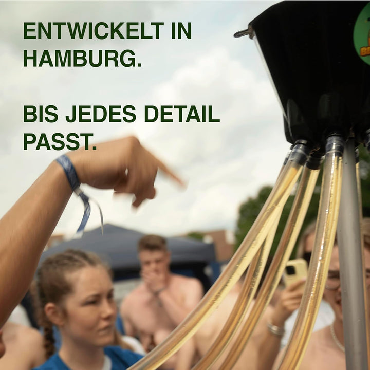 8er Bierbong Set Bier Trichter Saufen 8er Verteiler 3.0