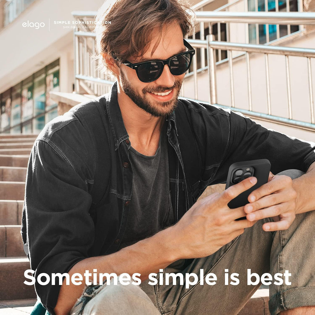 elago Schutzhülle aus Flüssigsilikon, kompatibel mit iPhone 13 Pro (6,1 Zoll), Rundumschutz – stossf