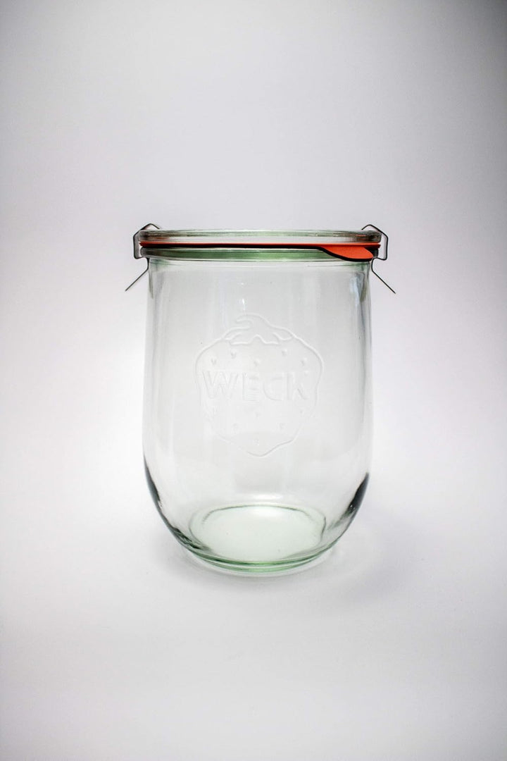 Weck Jars - Tulpengläser 1 Liter Sauerteig-Startergläser Grosse Gläser für Sauerteig Tulpenglas mit