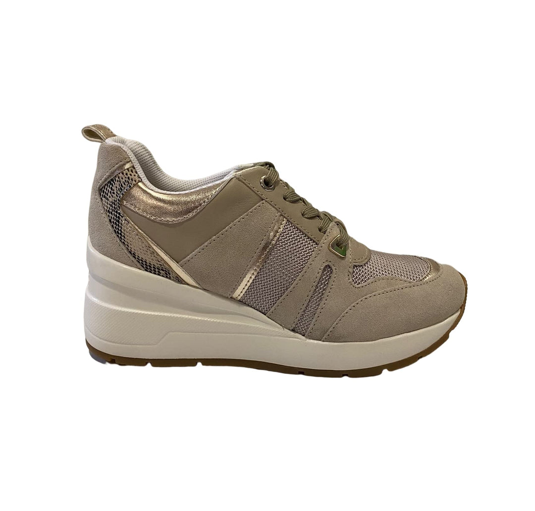 Geox Mädchen D Zosma Sneaker 40 EU Lt Taupe, 40 EU Lt Taupe