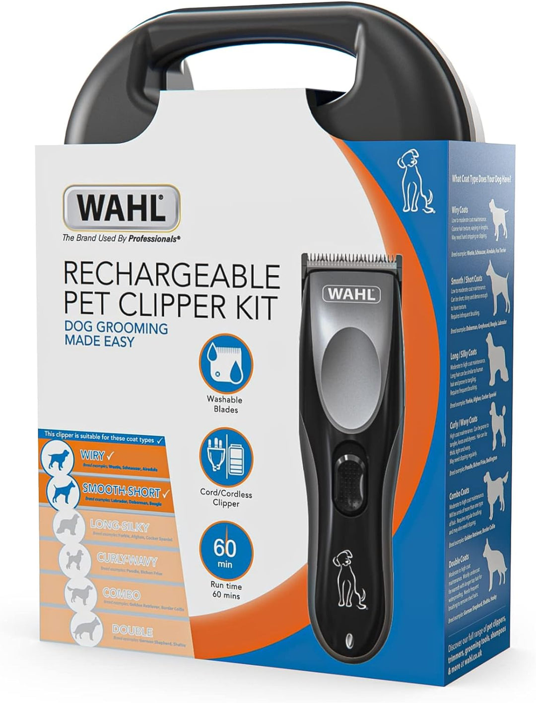 WAHL Performer Hundeknipser, kabelloses Fellpflegeset, geräuscharm und Vibration, Haustierpflege zu