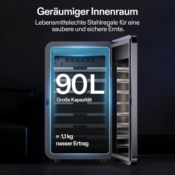 VIVOSUN Smart Post-Harvest Box, Automatischer Trockenschrank mit Temperatur- & Feuchtigkeitskontroll