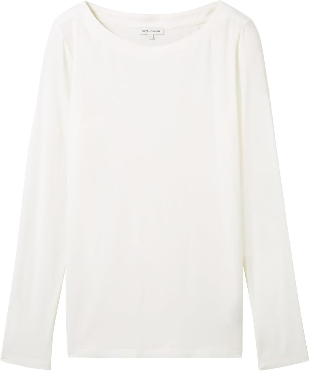 TOM TAILOR Damen Longsleeve T-Shirt XL 10315 - Whisper White, XL 10315 - Whisper White