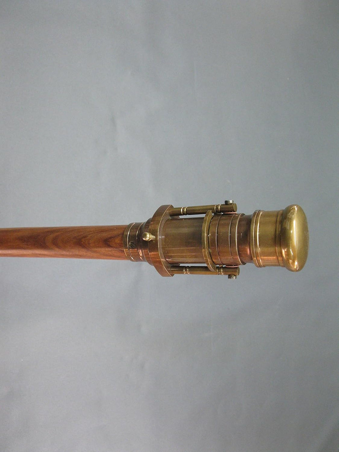 Gehstock Spazierstock Wanderstock Edelholz mit Fernglas Fernrohr Kapitänsstock 97cm M37