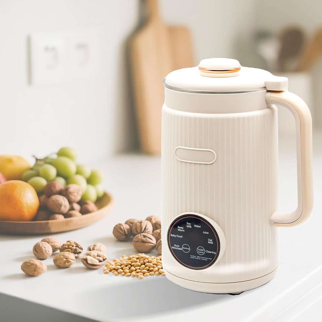 9 in 1 Nussmilchmaschine丨12-Klingen 丨1.2 L für 3-4 Personen丨All-in-One für Sojamilch, Babynahrung, S