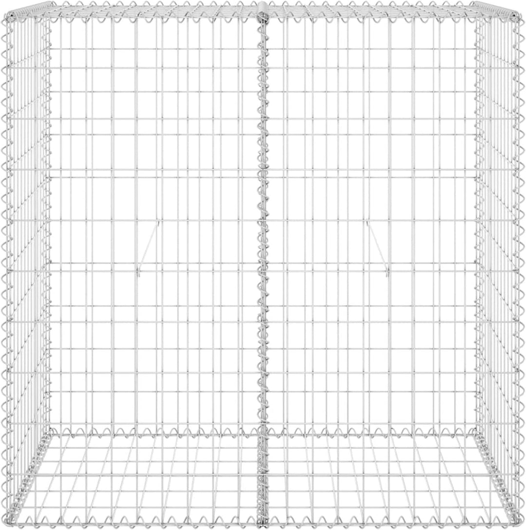 Tidyard Gabionenwand mit Abdeckung Gabione Steingabionen Steinkorb Gabionen Wand Drahtkorb Draht Mau