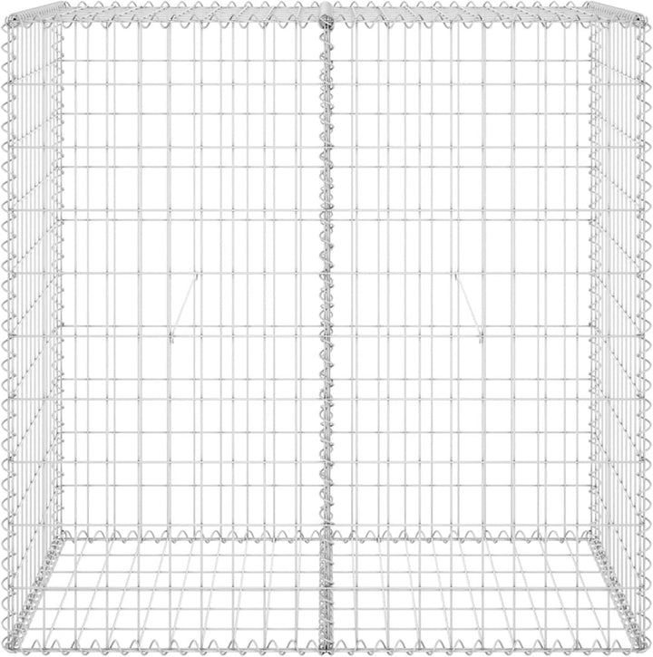 Tidyard Gabionenwand mit Abdeckung Gabione Steingabionen Steinkorb Gabionen Wand Drahtkorb Draht Mau