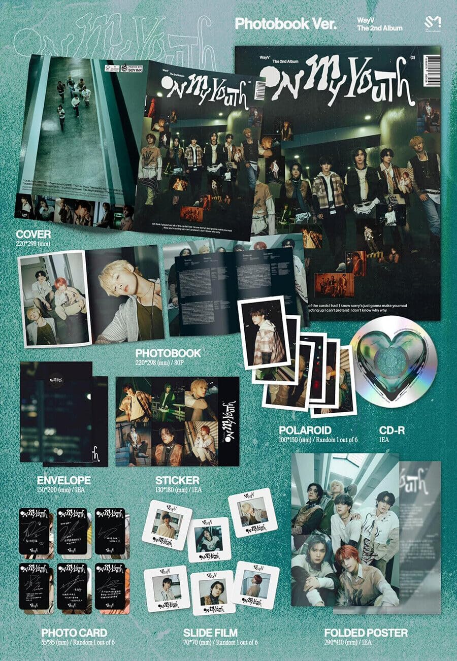 WAYV [ON MY YOUTH] The 2nd AB (PHOTO BOOK Ver. + 1ea Store Gift Photo Card) K-POP SEALED