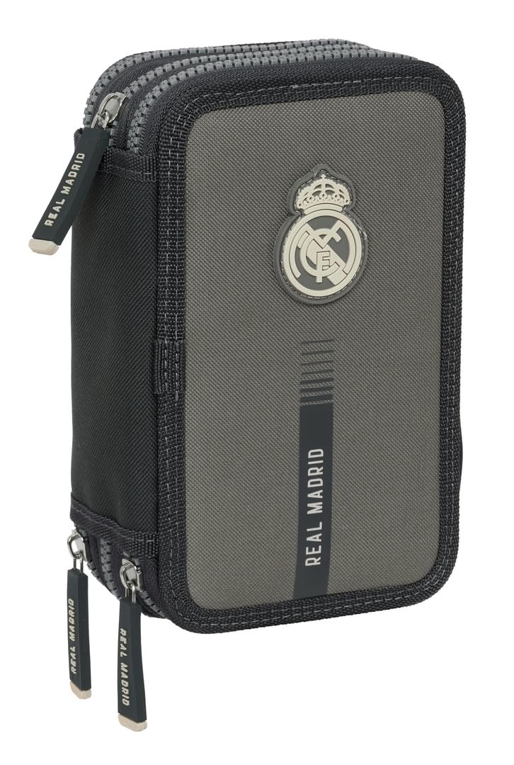 Real Madrid 3. Team 24/25, Schuletui mit 37 Utensilien, Federmäppchen für Kinder, ideal für Kinder v