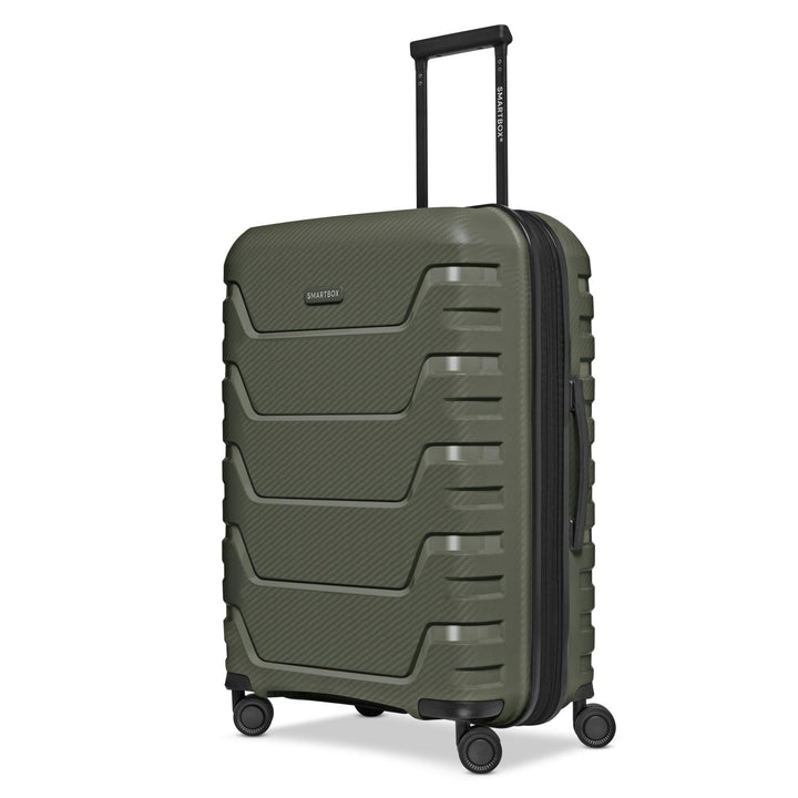SMARTBOX Hartschalen Check-in Koffer | Mittelgrosser Trolley 45 x 28 x 66 cm von 71 auf 80 Liter erw