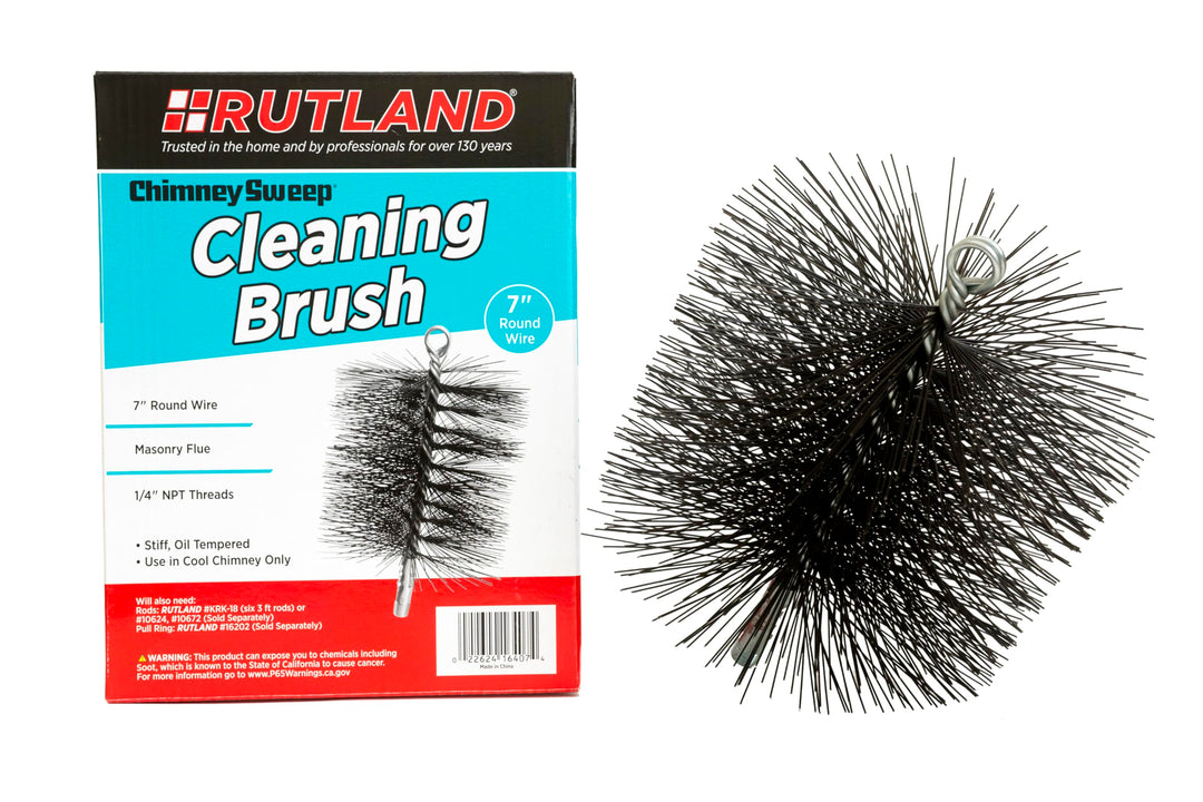 Rutland Products 16407 Schornstein-Reinigungsbürste, rund, 17,8 cm (Verpackung kann variieren)