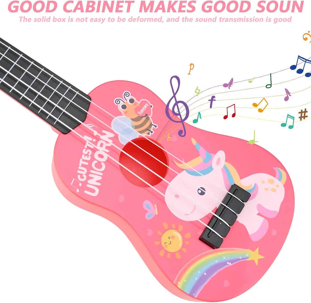 42 cm Gitarre für Kinder, Kindergitarre Gitarre Musikspielzeug Ukulele Instrument Musik-Ukulele-Gita