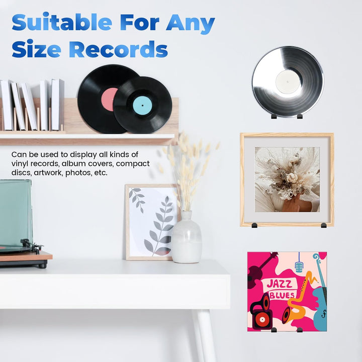 Diakey 28er Pack Vinyl-Platten Wandmontage-Displayhalter, Edelstahl-Vinyl-Platten-Speichergestell Wa