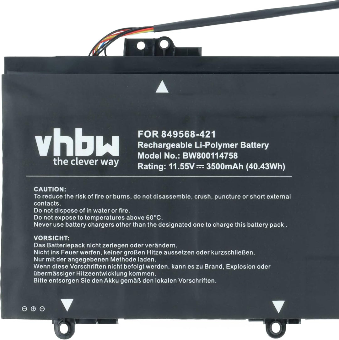 vhbw Akku kompatibel mit HP Pavilion 14-AL114NF, 14-AL114TU, 14-AL115NA, 14-AL115NF, 14-AL115TU Note